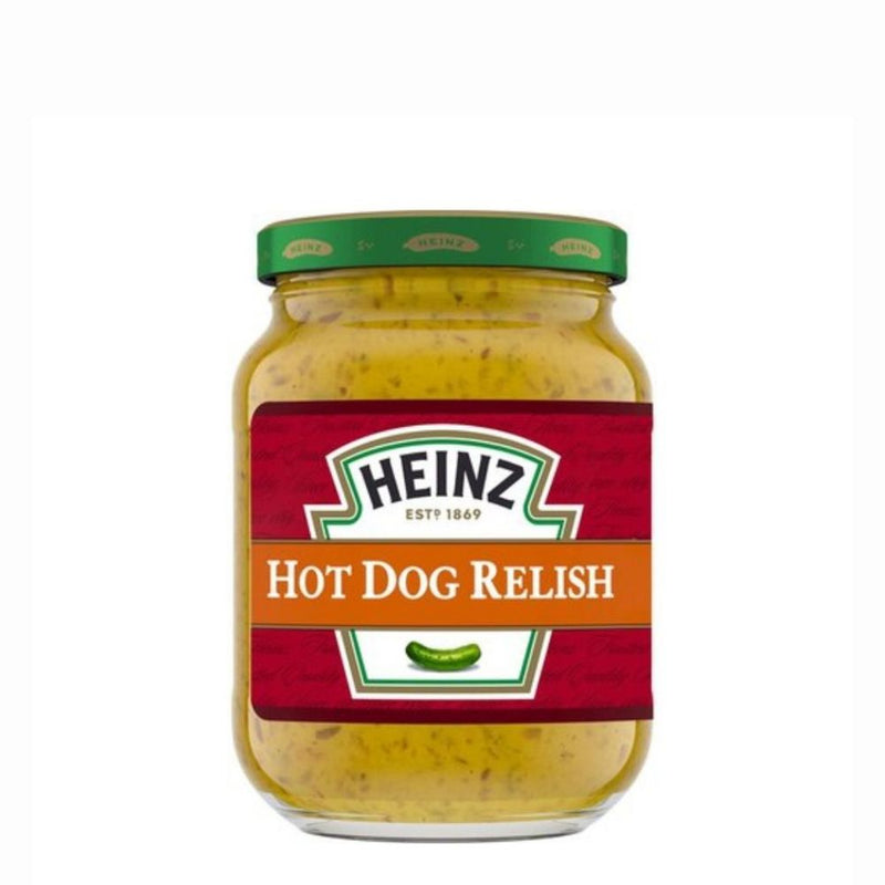 Confezione da 296ml di condimento al cetriolo Heinz Hot Dog Relish