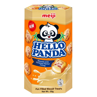Confezione da 50g di biscotti al caramello Hello Panda
