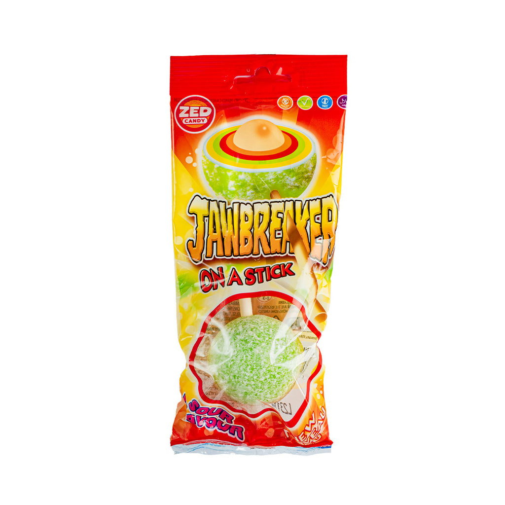 Jawbreaker On a Stick Sour Flavour - l lecca lecca gigante con gomma da  masticare al centro gusto aspro da 50g – American Uncle