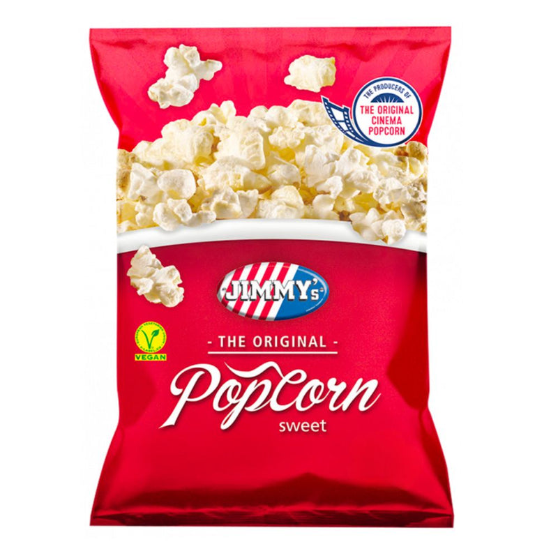 Confezione da 100g d popcorn dolci Jimmy&