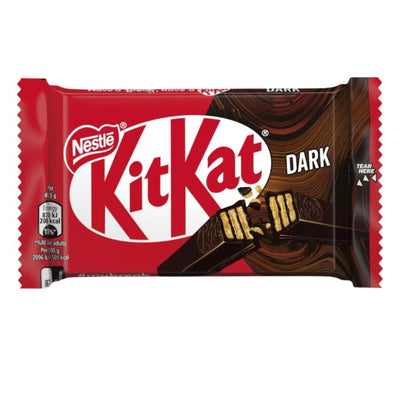 Kit Kat Dark, waferi ricoperto e ripieno di cioccolato fondente da 41.5g