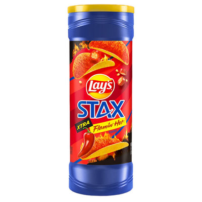 Confezione di patatine super piccanti Lay's Stax Xtra Flamin Hot