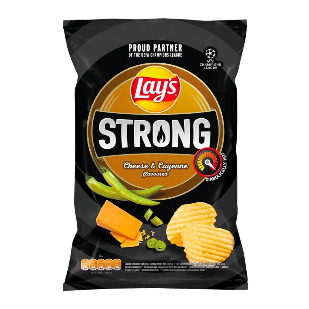 Lay’s Strong Cheese & Cayenne - patatine piccanti al formaggio e al ...