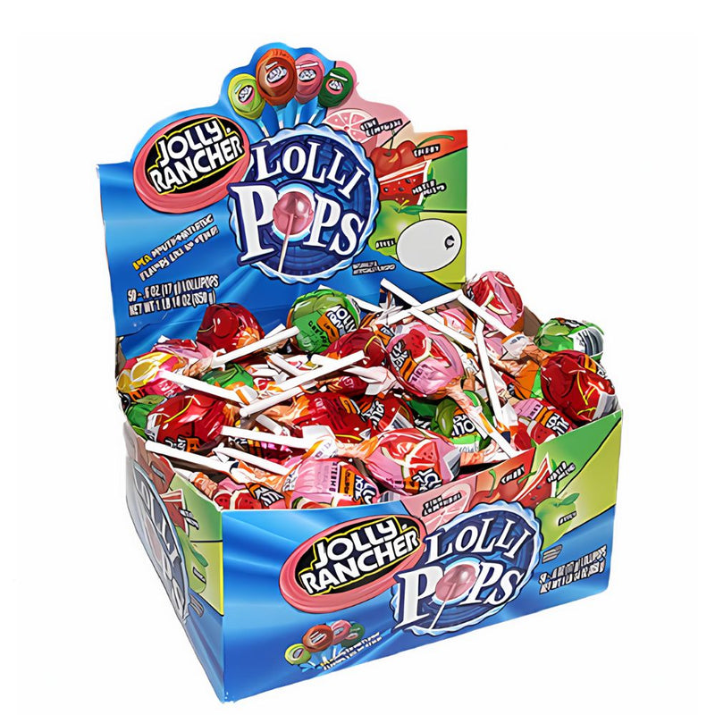 Jolly Rancher Lollipop, lecca lecca alla frutta da 16g (confezione da 50)