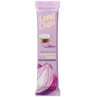 Confezione da 75g di patatine lunghe panna e cipolla Long Chips Sour Cream Onion