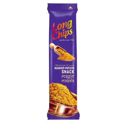Confezione da 75g di patatine lunghe speziate Long Chips Magic Masala
