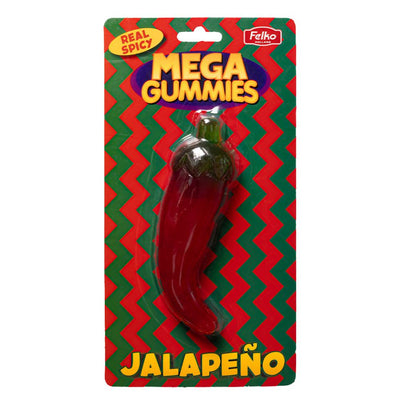Confezione da 120g di caramella gigante dalla forma di peperoncino Mega Gummies Jalapeno