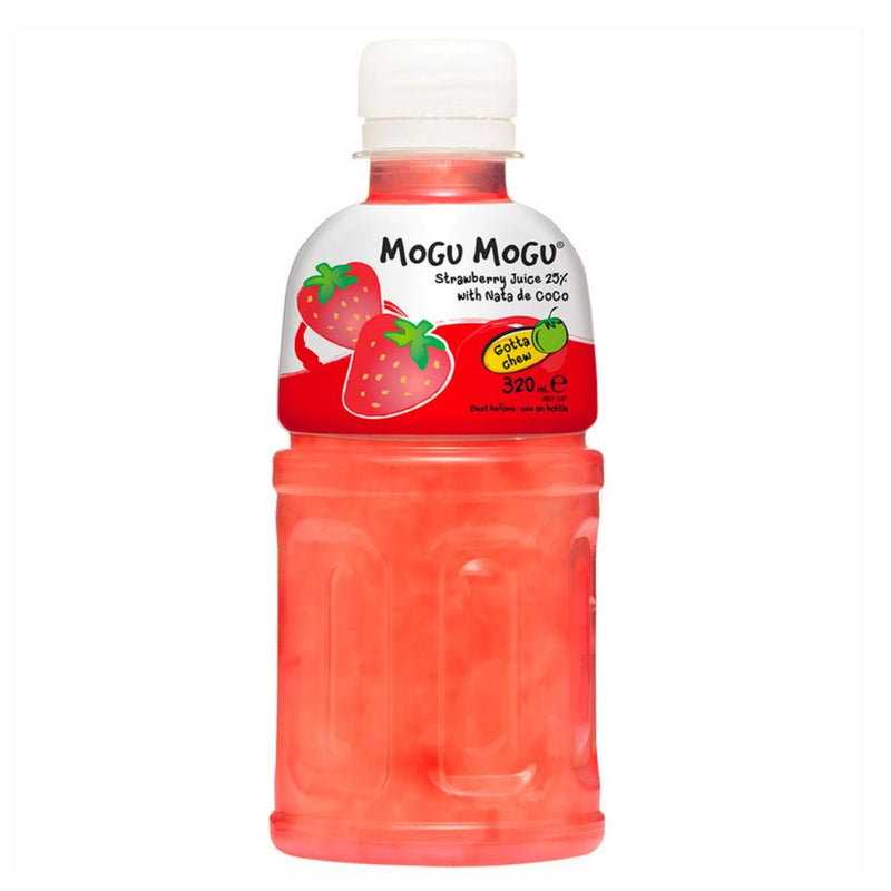Confezione da 330ml di bevanda alla fragola Mogu Mogu Strawberry