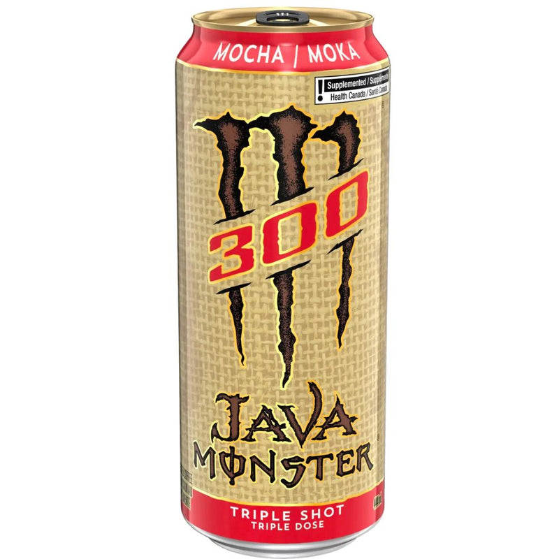 Confezione da 444ml di energy drinks al caffè e crema Monster Java Triple Shot Moca