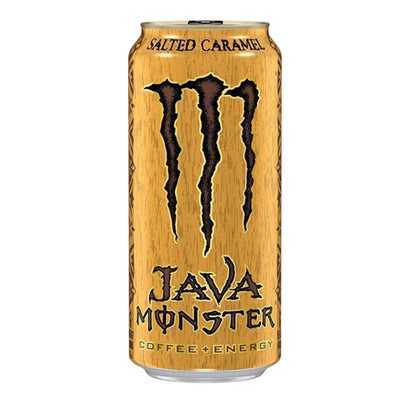 Confezione da 443ml di energy drink al caramello Monster Salted Caramel