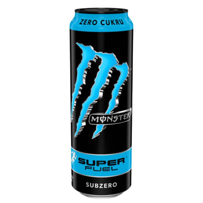 Confezione di energy drink Monster Super Fuel Subzero da 568ml
