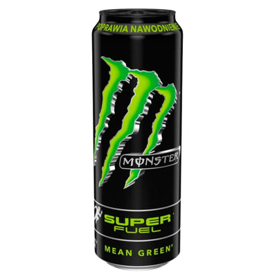 Confezione da 568ml di energy drink Monster Super Fuel Mean Green
