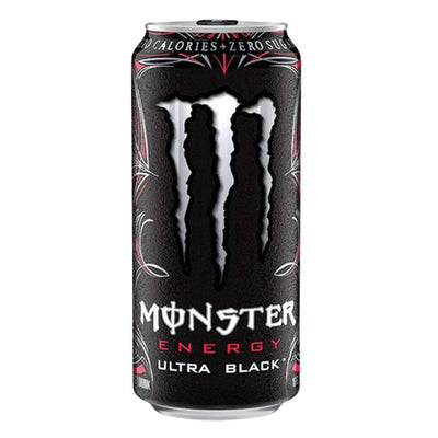 Confezione da 500ml di Monster Ultra Black Zero