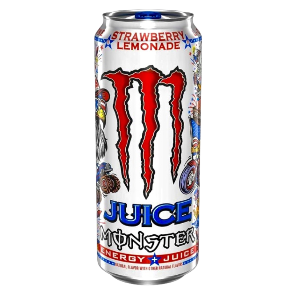 Monster Juice Strawberry Lemonade, bevanda energetica al gusto di limonata e fragola da 473ml