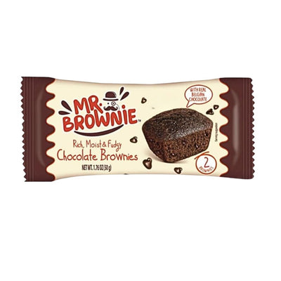 Confezione da 50g di brownie al cioccolato Mr Brownie