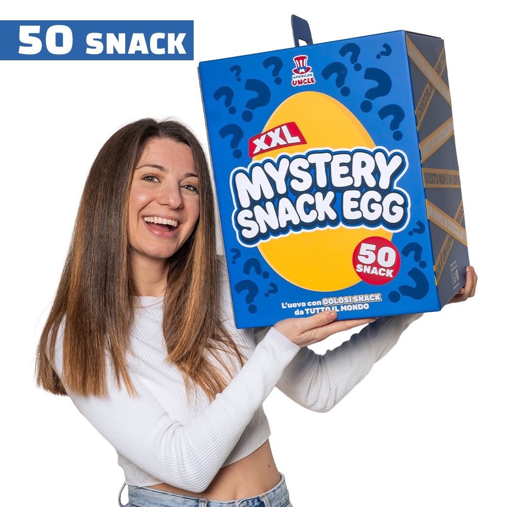 AU Mystery Snack Egg XXL, uovo da 50 snack dolci e salati a sorpresa