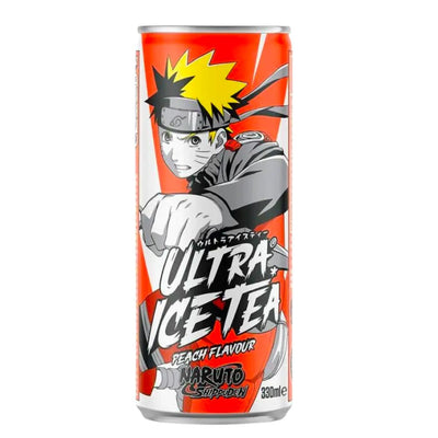Confezione da 330ml di tè alla pesca Naruto Ultra Iced Tea Peach
