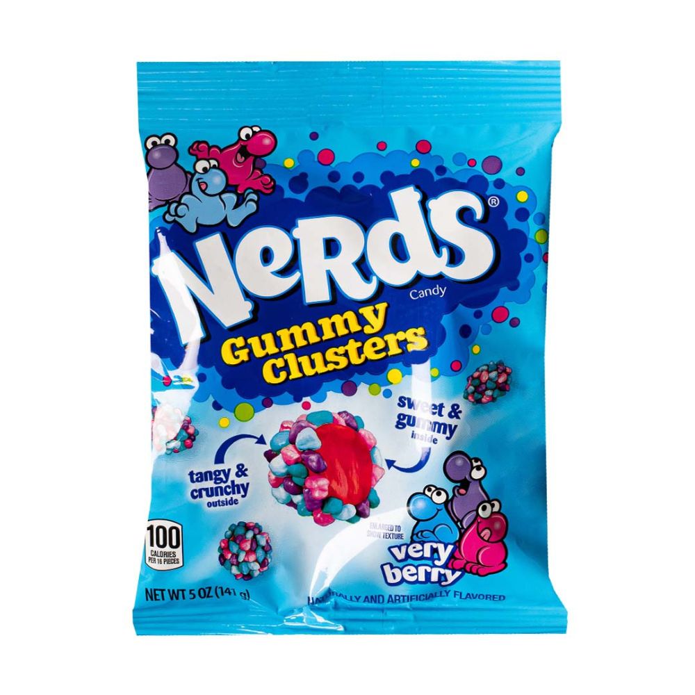 Wonka Nerds Gummy Clusters Very Berry - caramelle gommose ai frutti ...