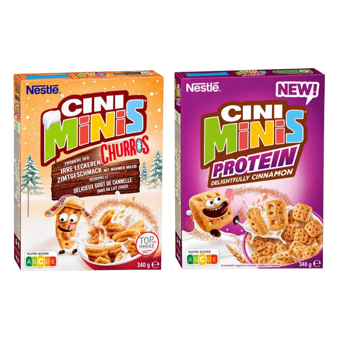 Nestlè Kit, 2 cereali al gusto churros alla cannella e cannella proteico