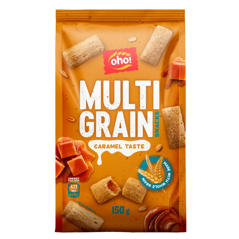 Oho! Multi Grain Snacks Caramel Taste - snack integrali ripieni al ...