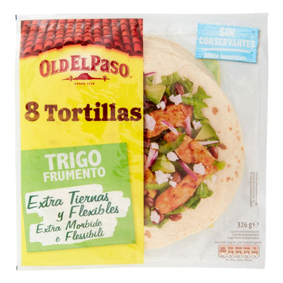 Confezione da 326g di tortillas di frumento Old El Paso