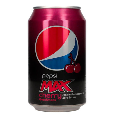 Confezione da 330ml di bevanda alla ciliegia Pepsi Max Cherry