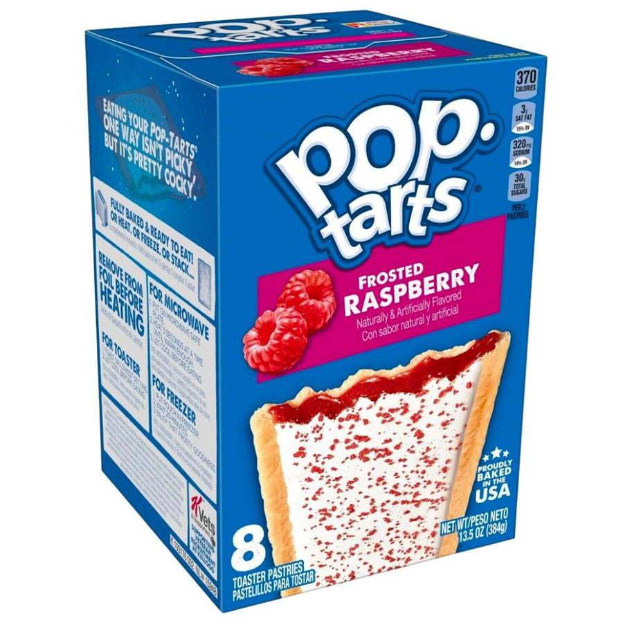 Confezione da 384g di biscotti ripieni di crema ai lamponi Pop Tarts Frosted Raspberry