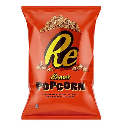 Confezione da 64g di popcorn con burro d'arachidi e cioccolato Reese's