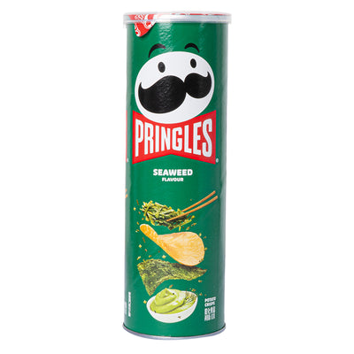 Confezione da 110g di patatine al gusto di alghe Pringles Seaweed