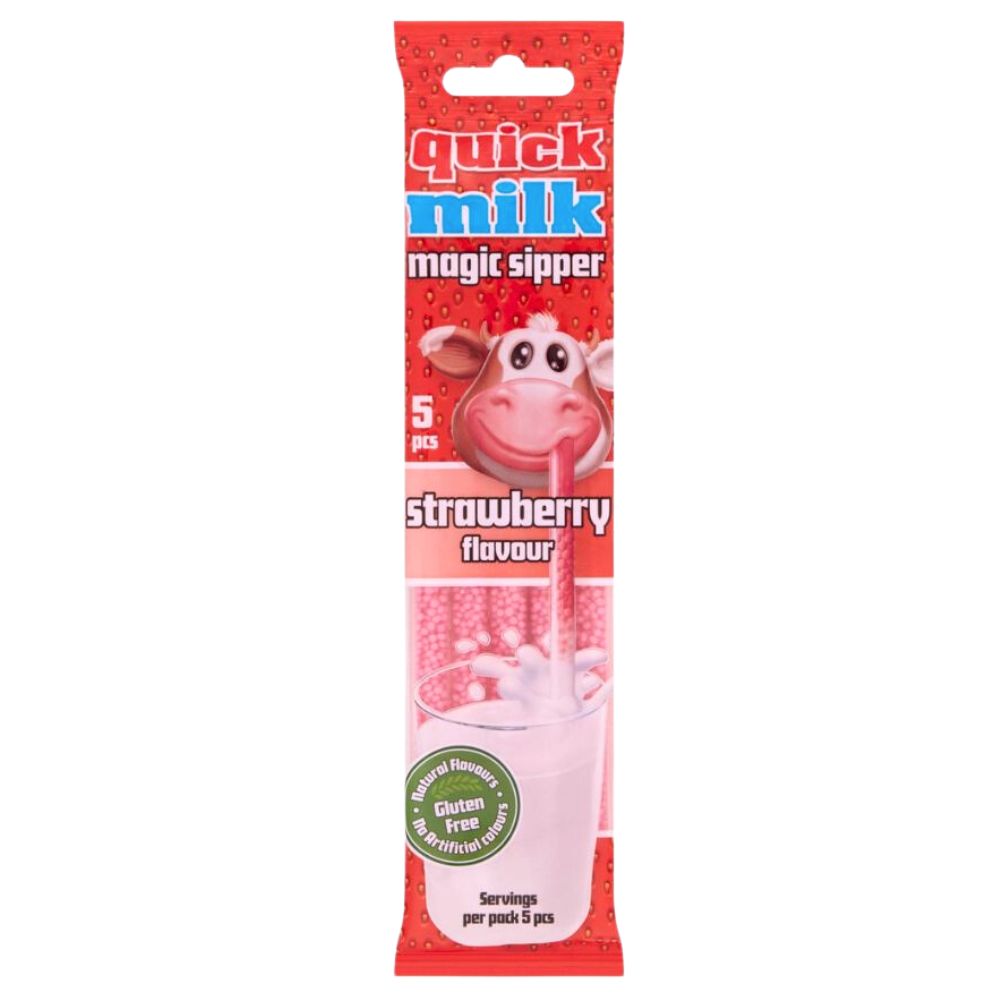 Quick Milk Magic Sipper Strawberry Flavor - cannucce di caramelle alla ...