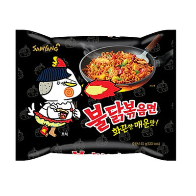 Confezione sa 140g di noodle al pollo piccante Samyang Buldak Hot Chicken Flavor Ramen