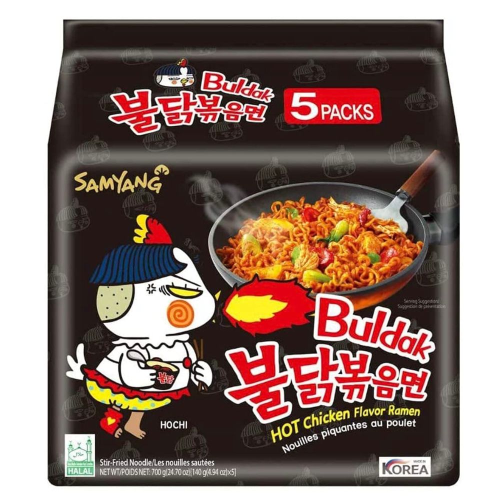 Buldak Hot Chicken Ramen - noodles al gusto di pollo piccante da 700g –  American Uncle