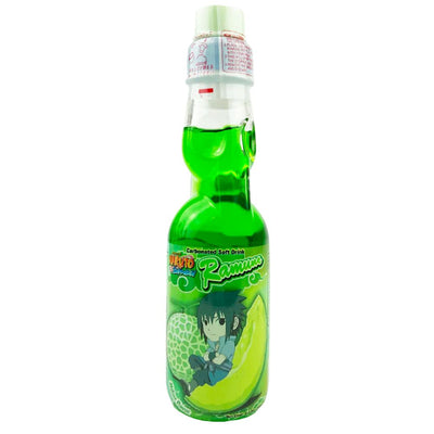 Confezione da 200ml di bevanda al melone Sasuke Ramune Melon