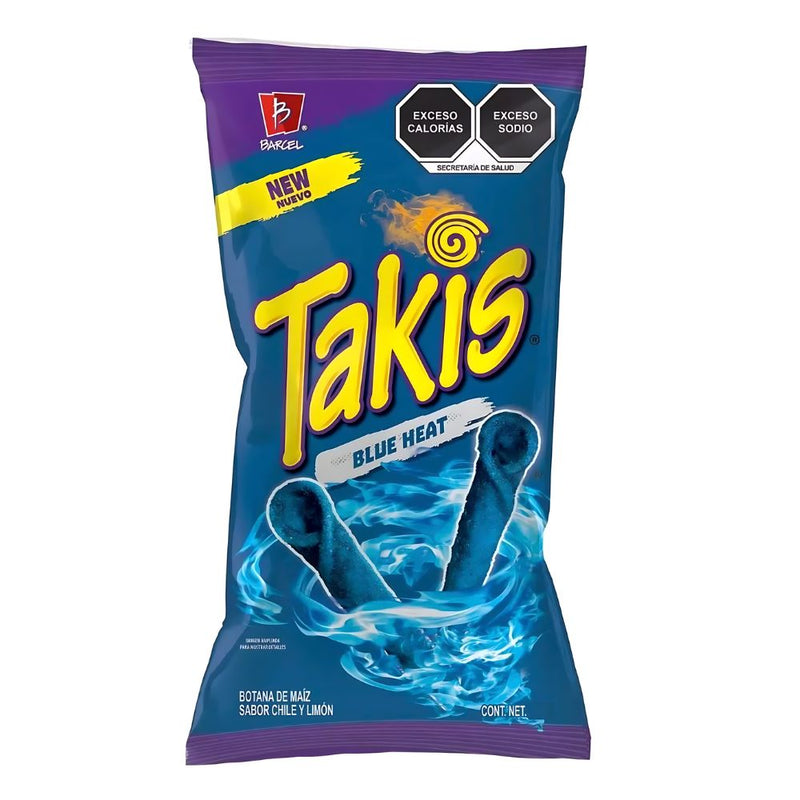 Confezione da 70g di patatine piccanti Takis Blue Heat