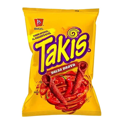 Confezione da 65g di patatine al gusto di salsa brava Takis