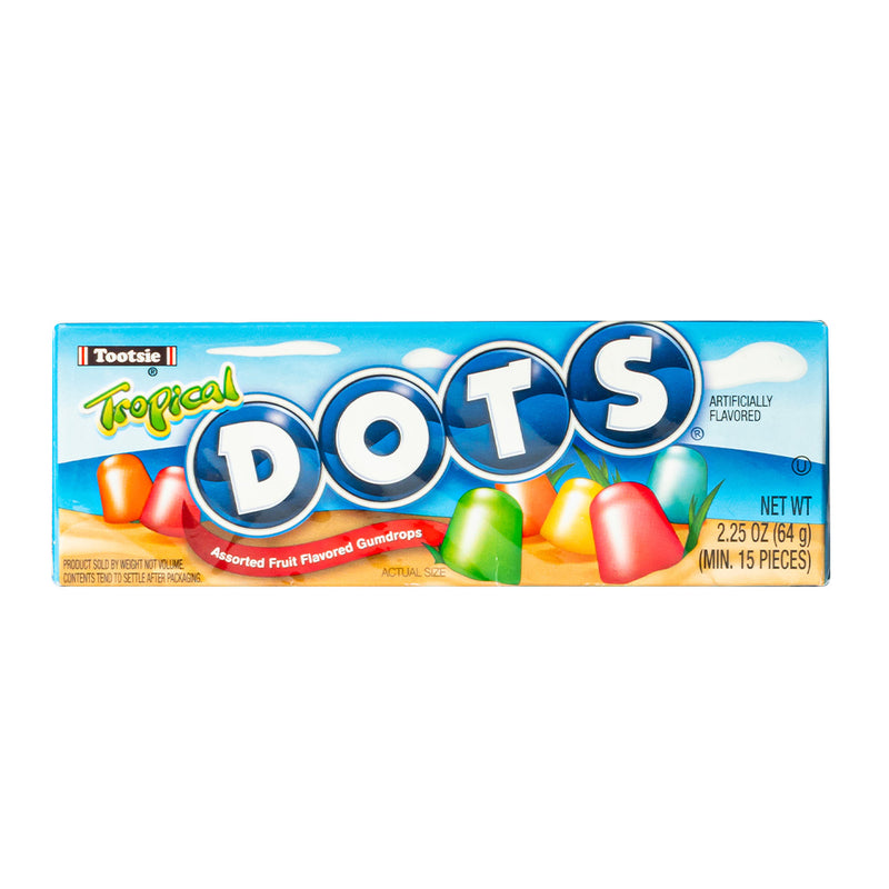 Confezione da 64g di caramelle alla frutta tropicale Tootsie Tropical Dots