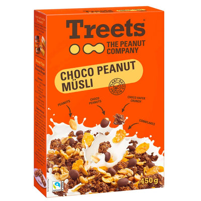 Confezione di cereali Treets The Peanut Company Choco Peanut Muslida 450g