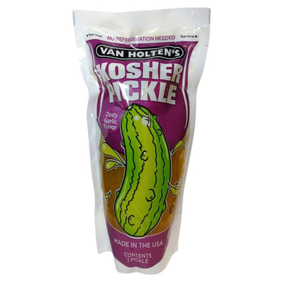 Van Holten's Kosher Pickle Zesty Garlic, cetriolo monoporzione all'aglio in sottaceto 