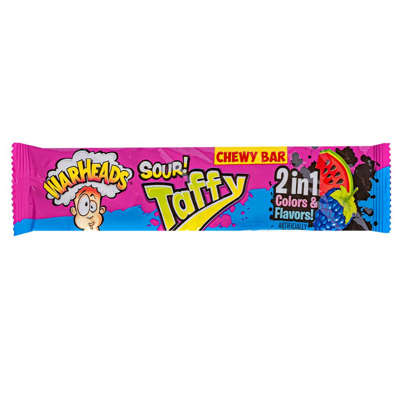 Warhead Colours Warheads Sour! Taffy 2-in-1 Color&Flavors Chewy Bar - caramella alla ...