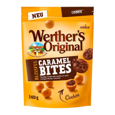 Confezione da 140g di bites al caramello con cacao Werther's Original Bites