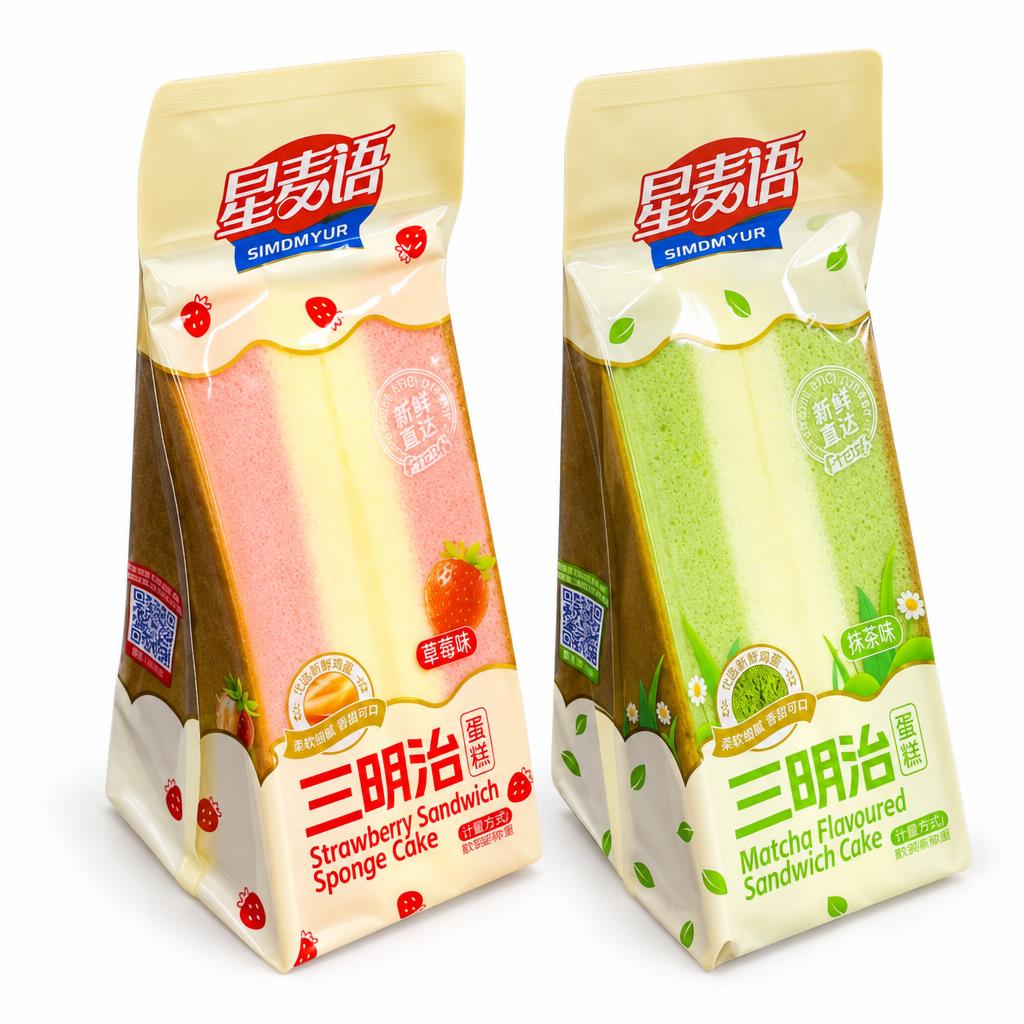 Xing Mai Yu Kit, 2 merendine al gusto fragola e matcha