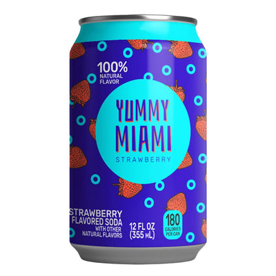Confezione da 355ml di bevanda alla fragola Yummy Miami