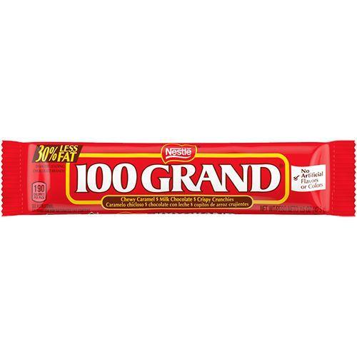 100 Grand Bar, barretta al cioccolato croccante con riso soffiato e caramello da 42.5g (4189942579297)