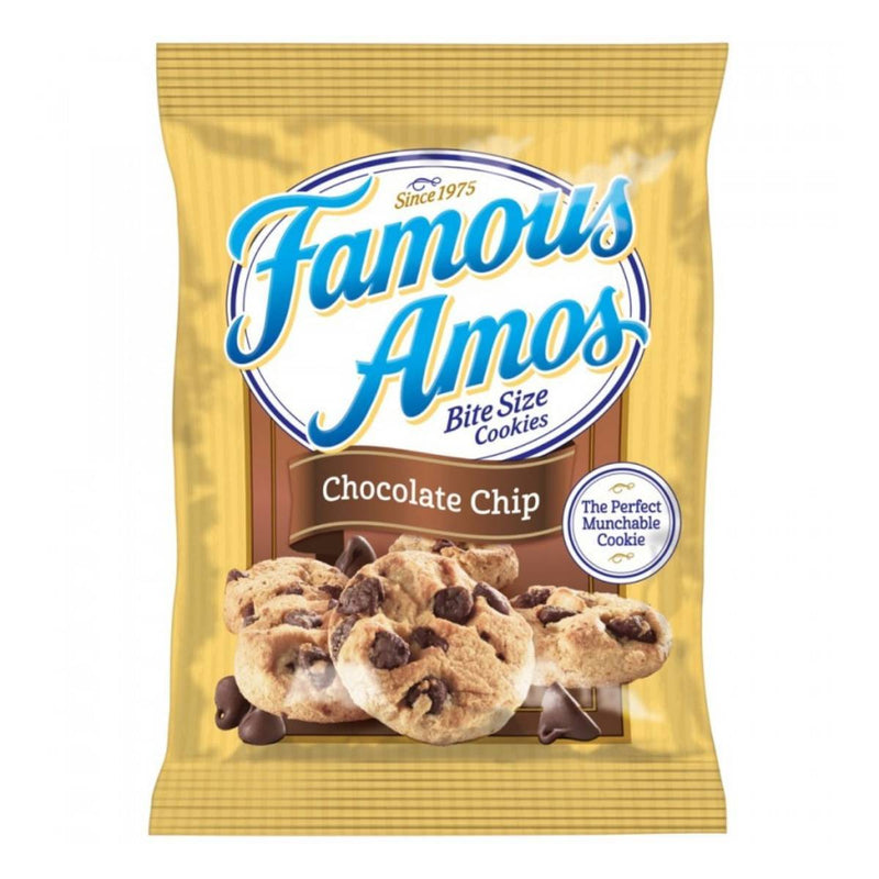 Famous Amos Bite Size Cookies, biscotti croccanti con gocce di cioccolato da 56g (2146470166625)