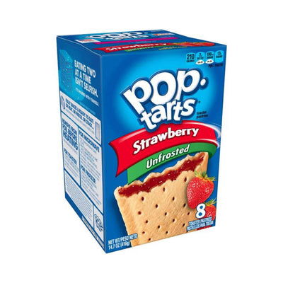 Pop tarts Strawberry Unfrosted, biscotti alla fragola da 416g (2146451193953)