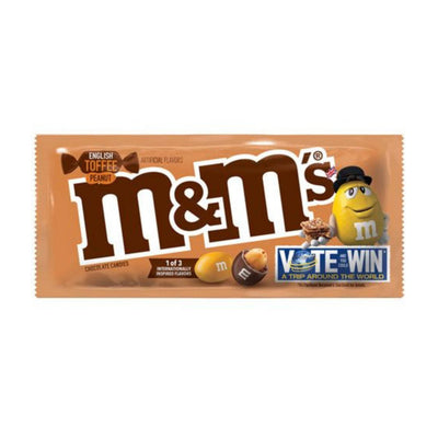 M&M's English Toffee Peanut, m&m's gusto caramelle inglesi ad arachidi e cioccolato da 49.3g (2110534942817)