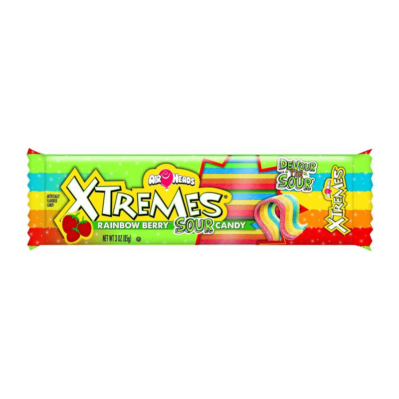 Airheads Xtremes Candy Rainbow Berry, caramelle alla frutta da 57g (2085382881377)