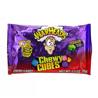 Warheads Chewy Cubes, caramelle aspre alla frutta da 70g (2085386616929)