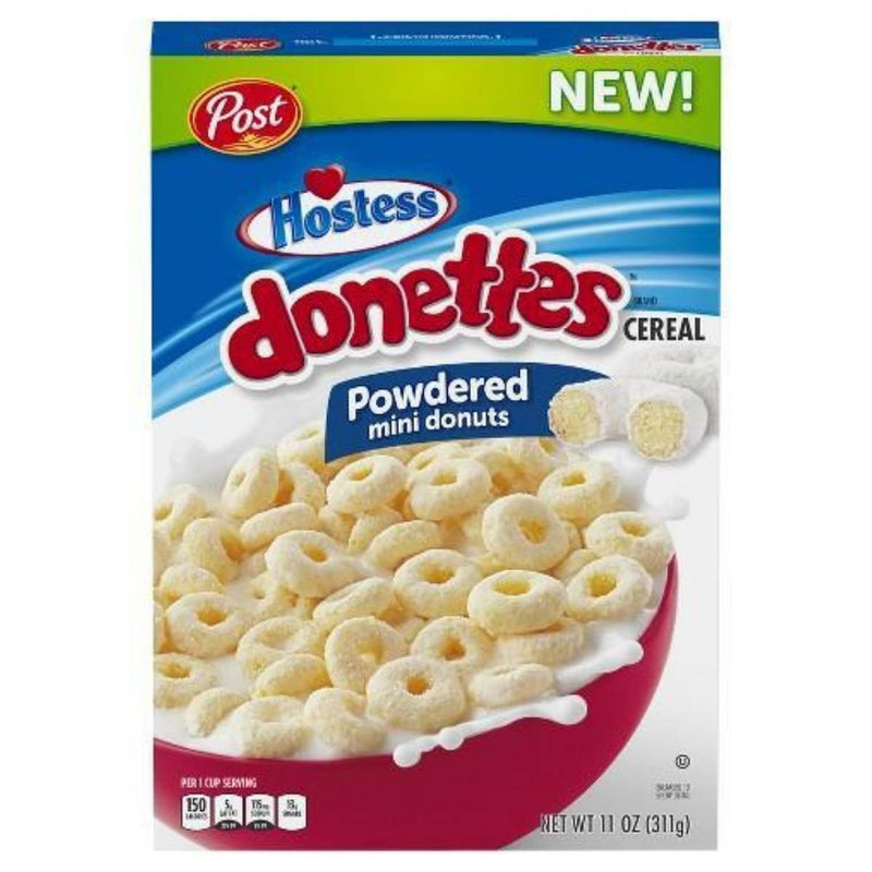 Hostess Donettes, cereali formato ciambelline gusto mini donuts da 309g (2136060592225)