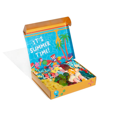 Candy box Summer Edition, scatola di caramelle gommose da comporre con i tuoi gusti preferiti